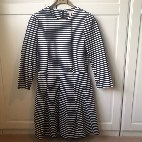 GAP Tall Fit & Flare Striped Dress NWT Size 8 Tall - Picture 4 of 6